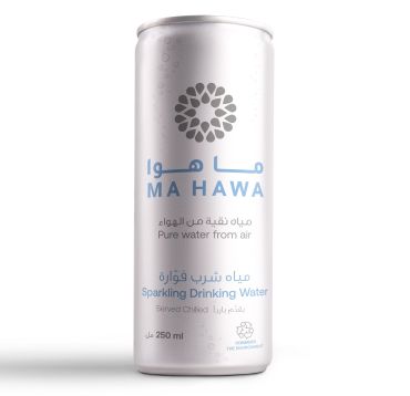 Ma Hawa Bottled Drinking Sparkling Water Can, 250 Ml